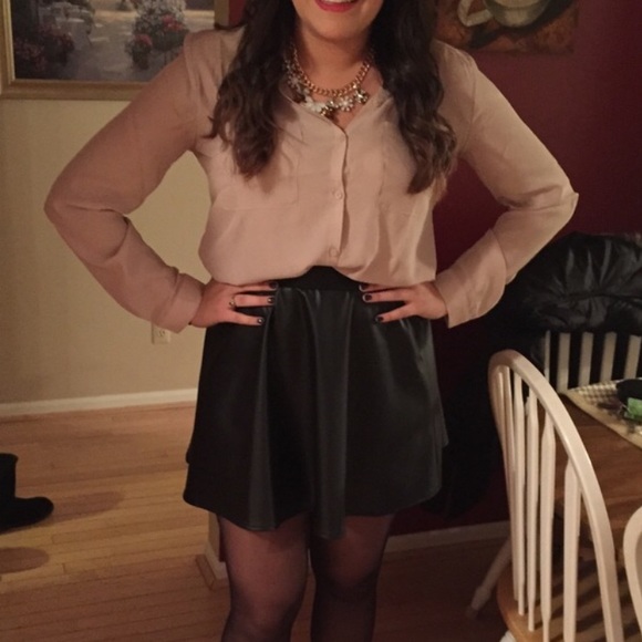 Dresses & Skirts - Faux Leather Mini Skirt
